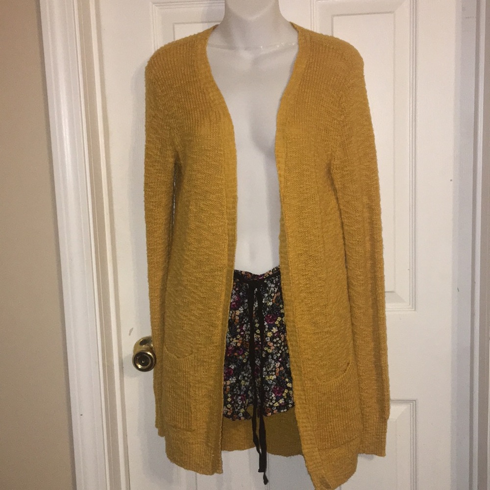 Mustard yellow Mossimo Cardigan Medium